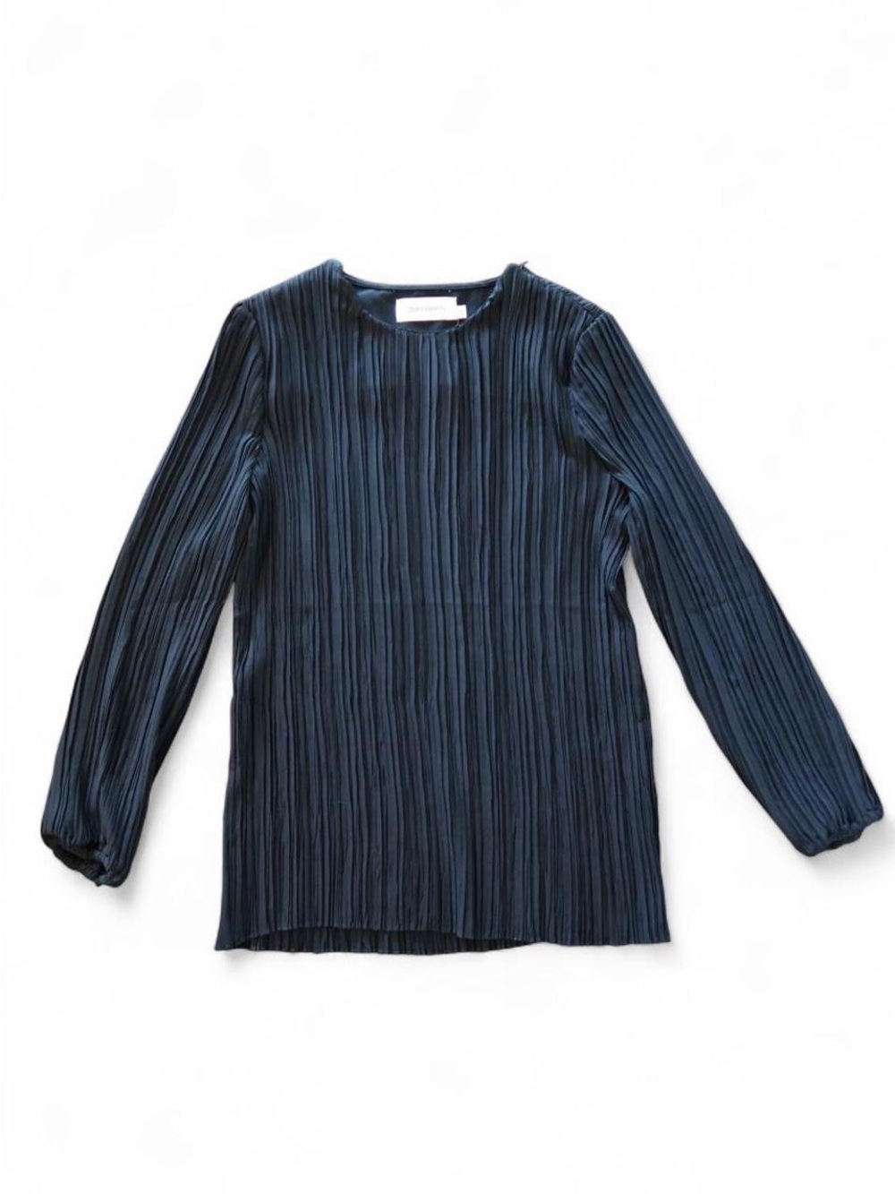 Zimmermann Black Pleated Plisse Shoulder Zip Blouse